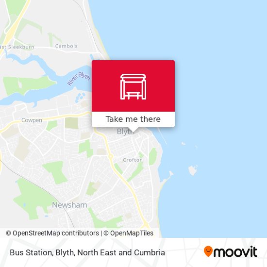 Bus Station, Blyth map