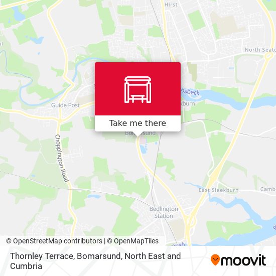 Thornley Terrace, Bomarsund map