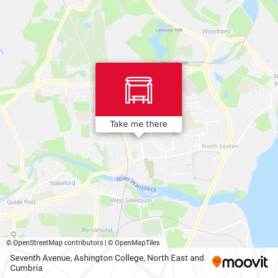 Seventh Avenue, Ashington College map