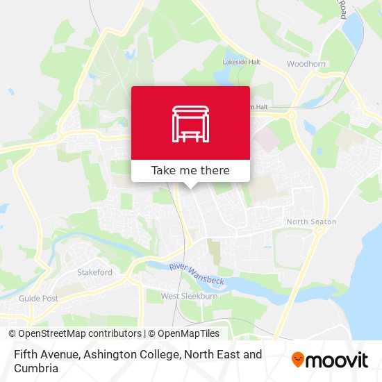 Fifth Avenue, Ashington College map