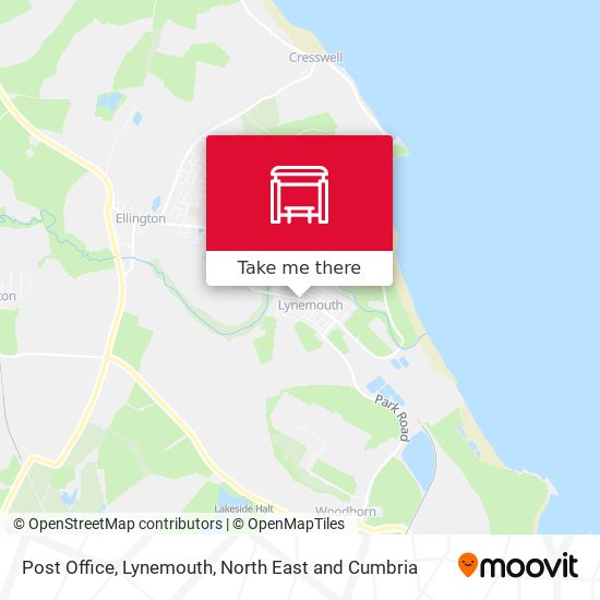 Post Office, Lynemouth map