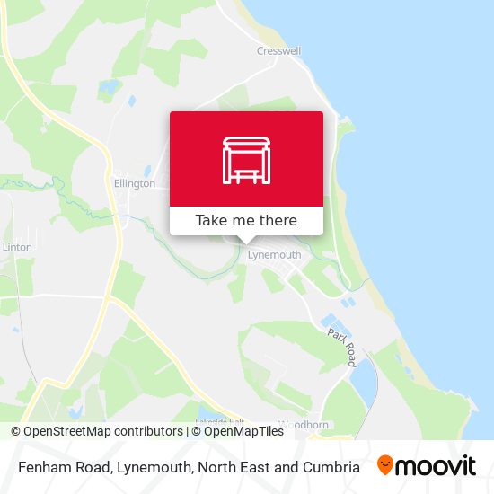 Fenham Road, Lynemouth map