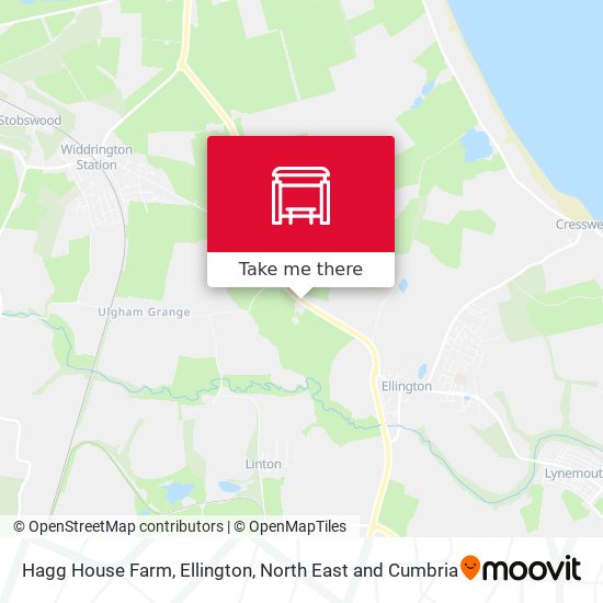 Hagg House Farm, Ellington map