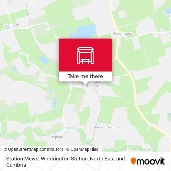 Station Mews, Widdrington Station map