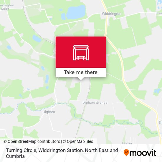 Turning Circle, Widdrington Station map