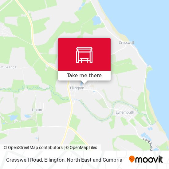 Cresswell Road, Ellington map