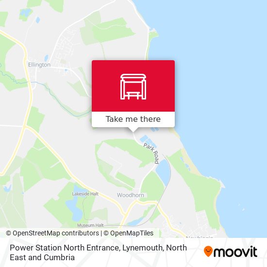 Power Station North Entrance, Lynemouth map