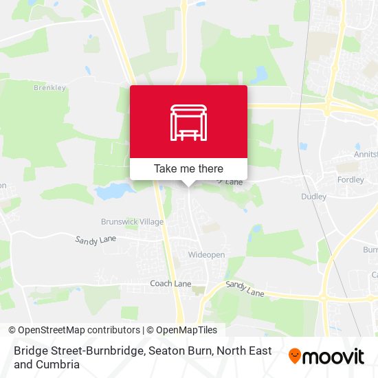 Bridge Street-Burnbridge, Seaton Burn map