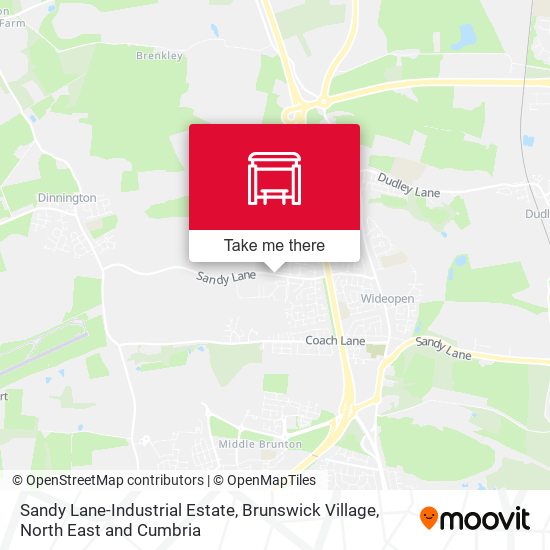 Sandy Lane-Industrial Estate, Brunswick Village map