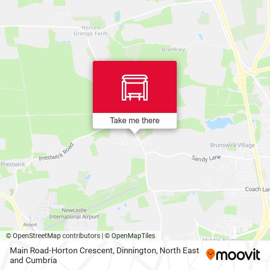 Main Road-Horton Crescent, Dinnington map
