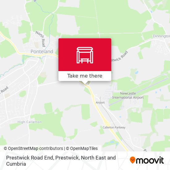 Prestwick Road End, Prestwick map