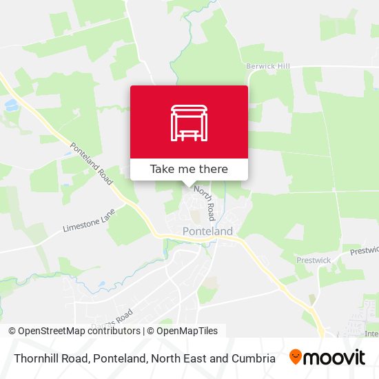Thornhill Road, Ponteland map