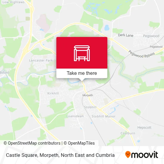 Castle Square, Morpeth map