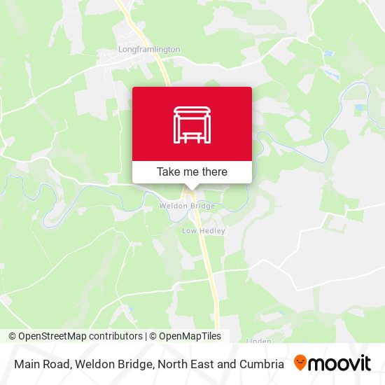Main Road, Weldon Bridge map