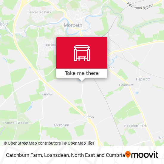 Catchburn Farm, Loansdean map