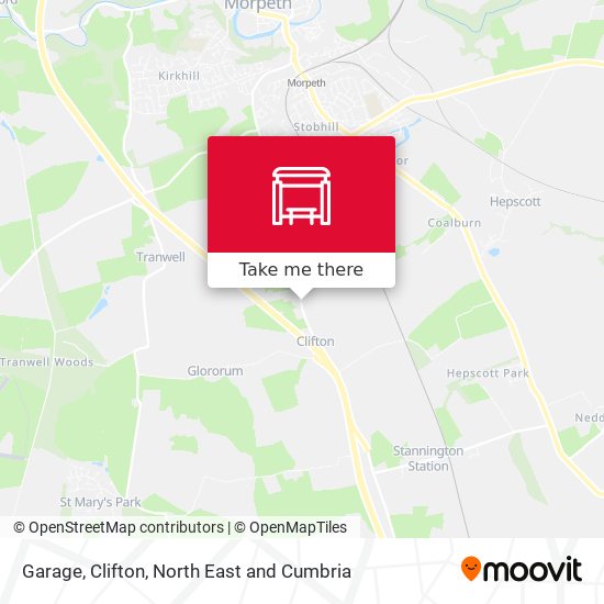 Garage, Clifton map