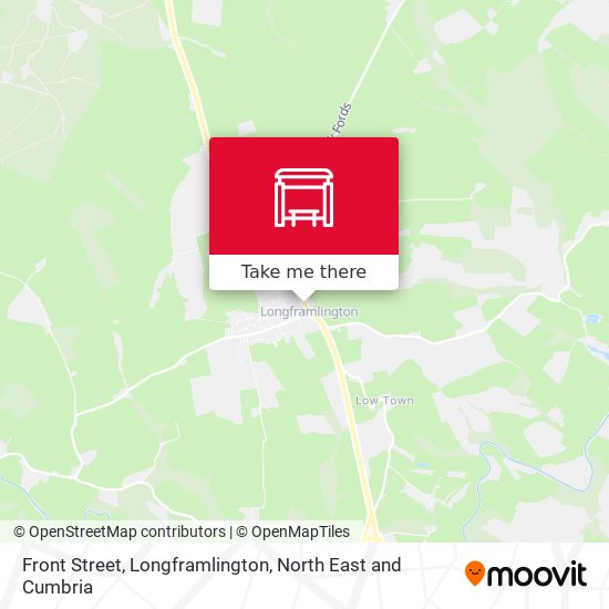 Front Street, Longframlington map