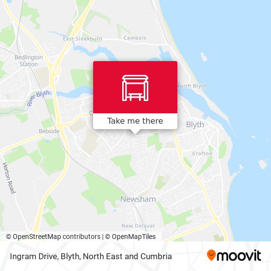 Ingram Drive, Blyth map