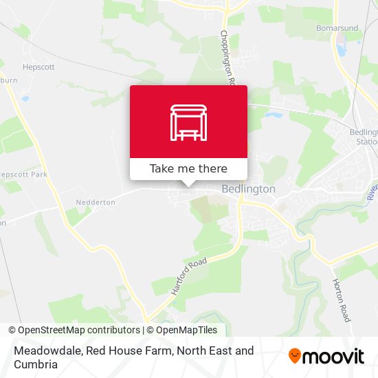 Meadowdale, Red House Farm map