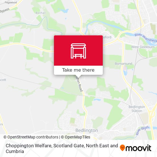 Choppington Welfare, Scotland Gate map