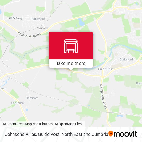 Johnson's Villas, Guide Post map