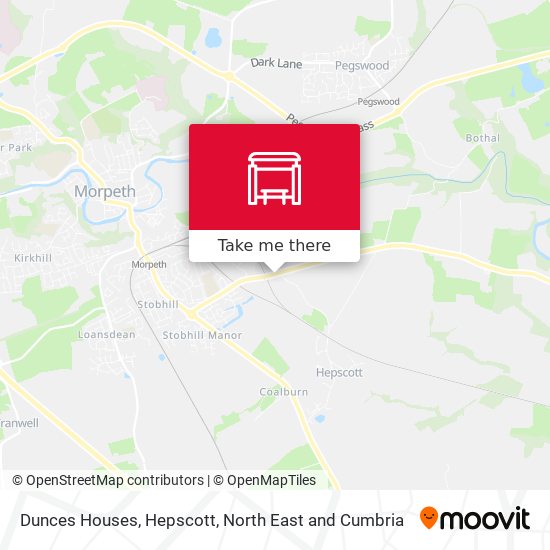 Dunces Houses, Hepscott map