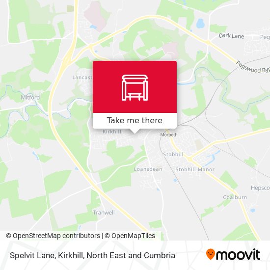 Spelvit Lane, Kirkhill map