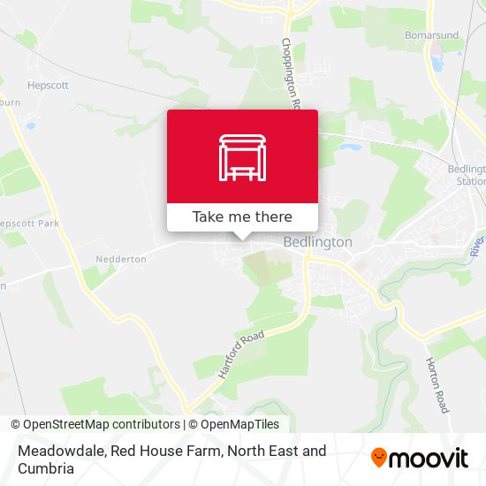 Meadowdale, Red House Farm map