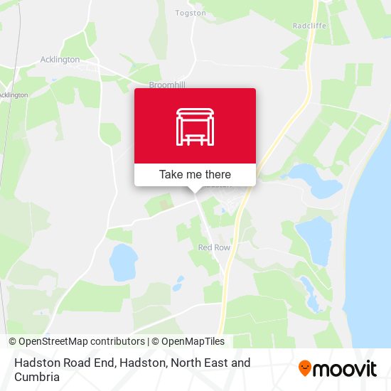 Hadston Road End, Hadston map