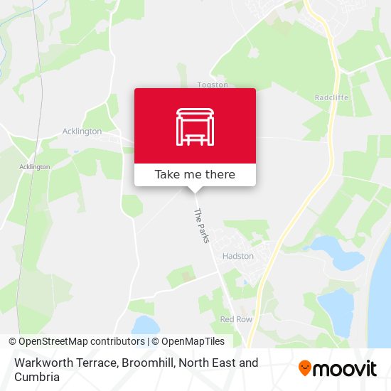 Warkworth Terrace, Broomhill map