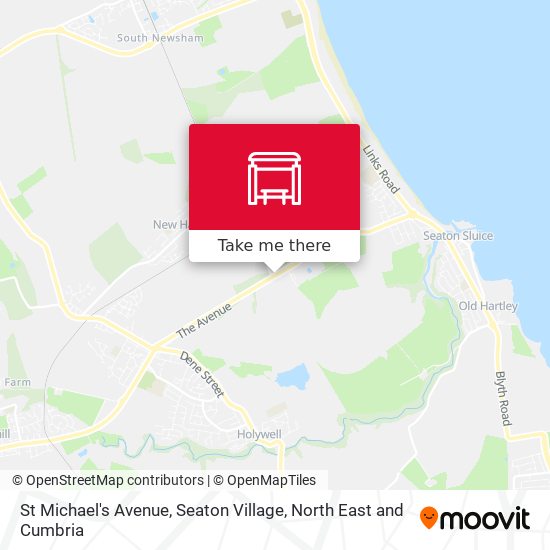 St Michael's Avenue, Seaton Village map