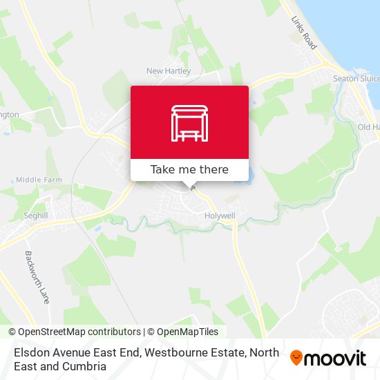 Elsdon Avenue East End, Westbourne Estate map