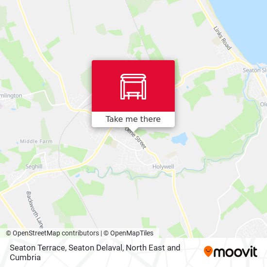 Seaton Terrace, Seaton Delaval map