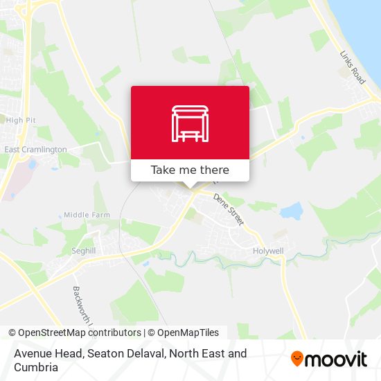 Avenue Head, Seaton Delaval map