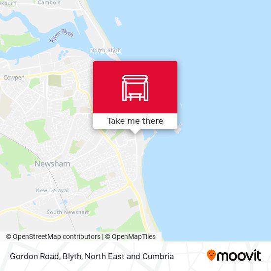Gordon Road, Blyth map