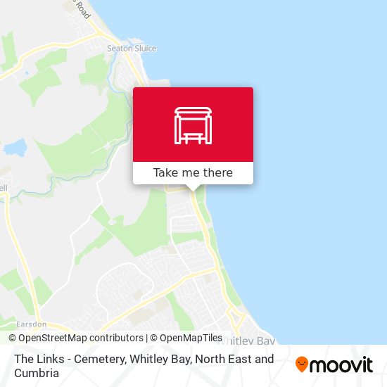 The Links - Cemetery, Whitley Bay map