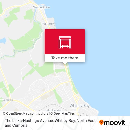 The Links-Hastings Avenue, Whitley Bay map