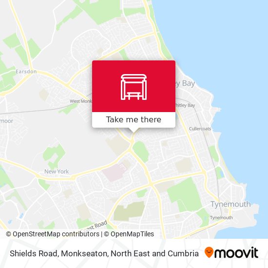 Shields Road, Monkseaton map