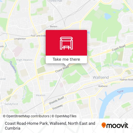 Coast Road-Home Park, Wallsend map