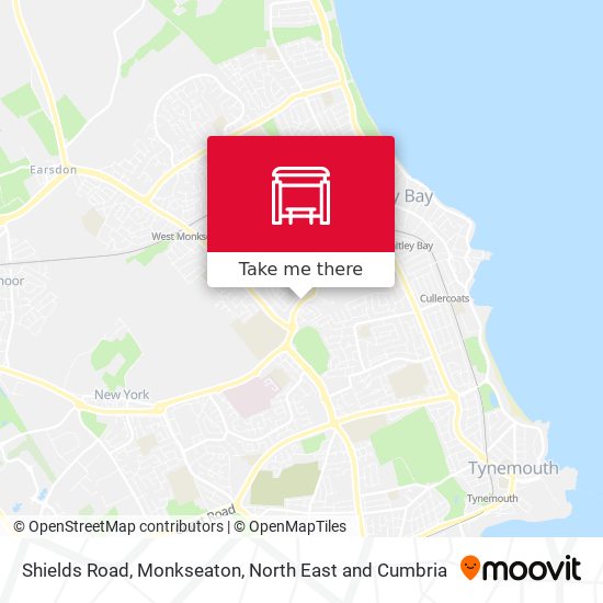 Shields Road, Monkseaton map