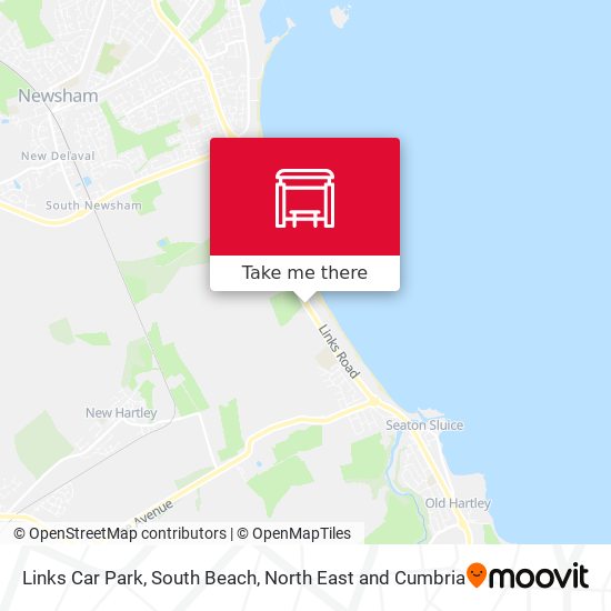 Links Car Park, South Beach map