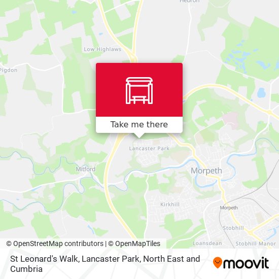 St Leonard's Walk, Lancaster Park map