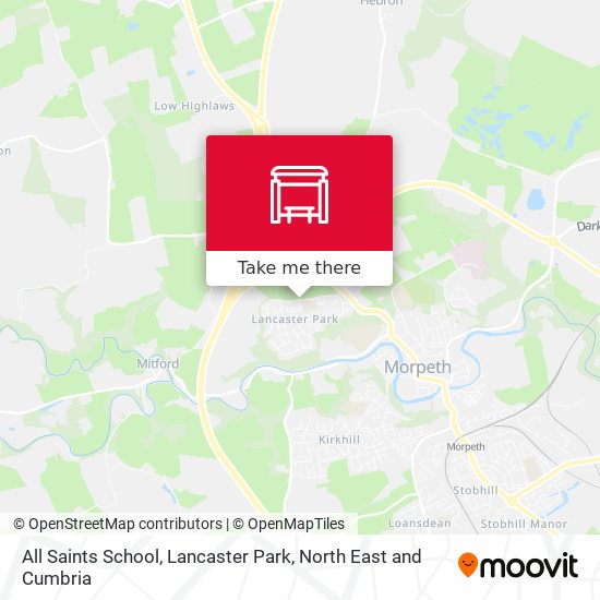 All Saints School, Lancaster Park map