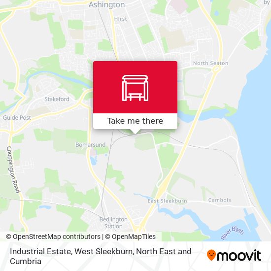 Industrial Estate, West Sleekburn map