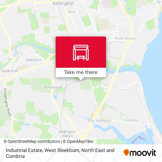 Industrial Estate, West Sleekburn map