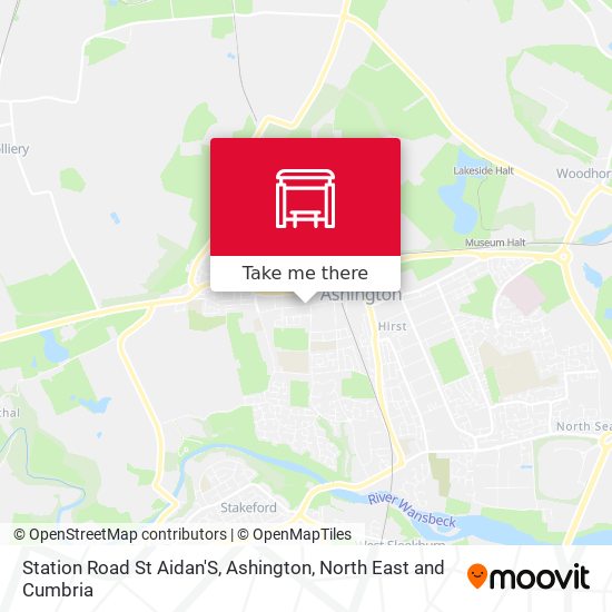 Station Road St Aidan'S, Ashington map