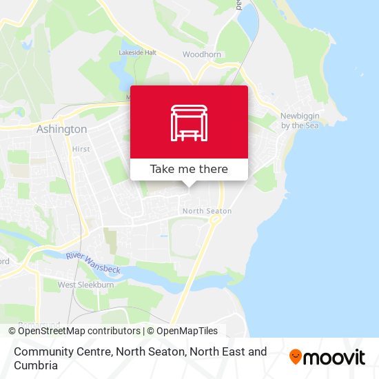Community Centre, North Seaton map