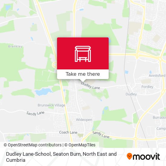 Dudley Lane-School, Seaton Burn map