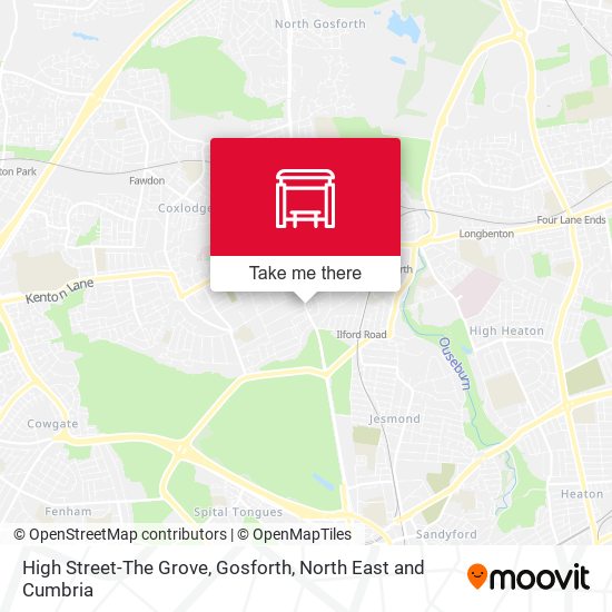 High Street-The Grove, Gosforth map