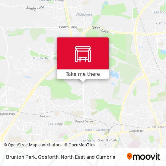 Brunton Park, Gosforth map